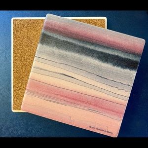 NEW Jewel Toned Thirstystone Coasters-Set of 4